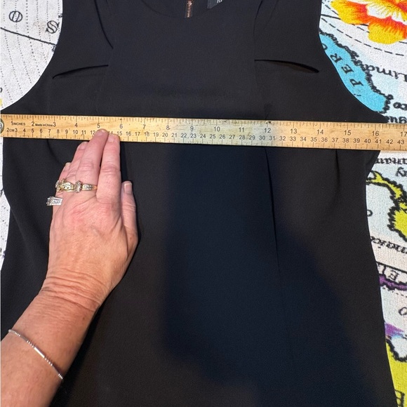 Ivanka Trump sleeveless fit-and-flare dress in black cut outs size 4 black - Picture 8 of 10